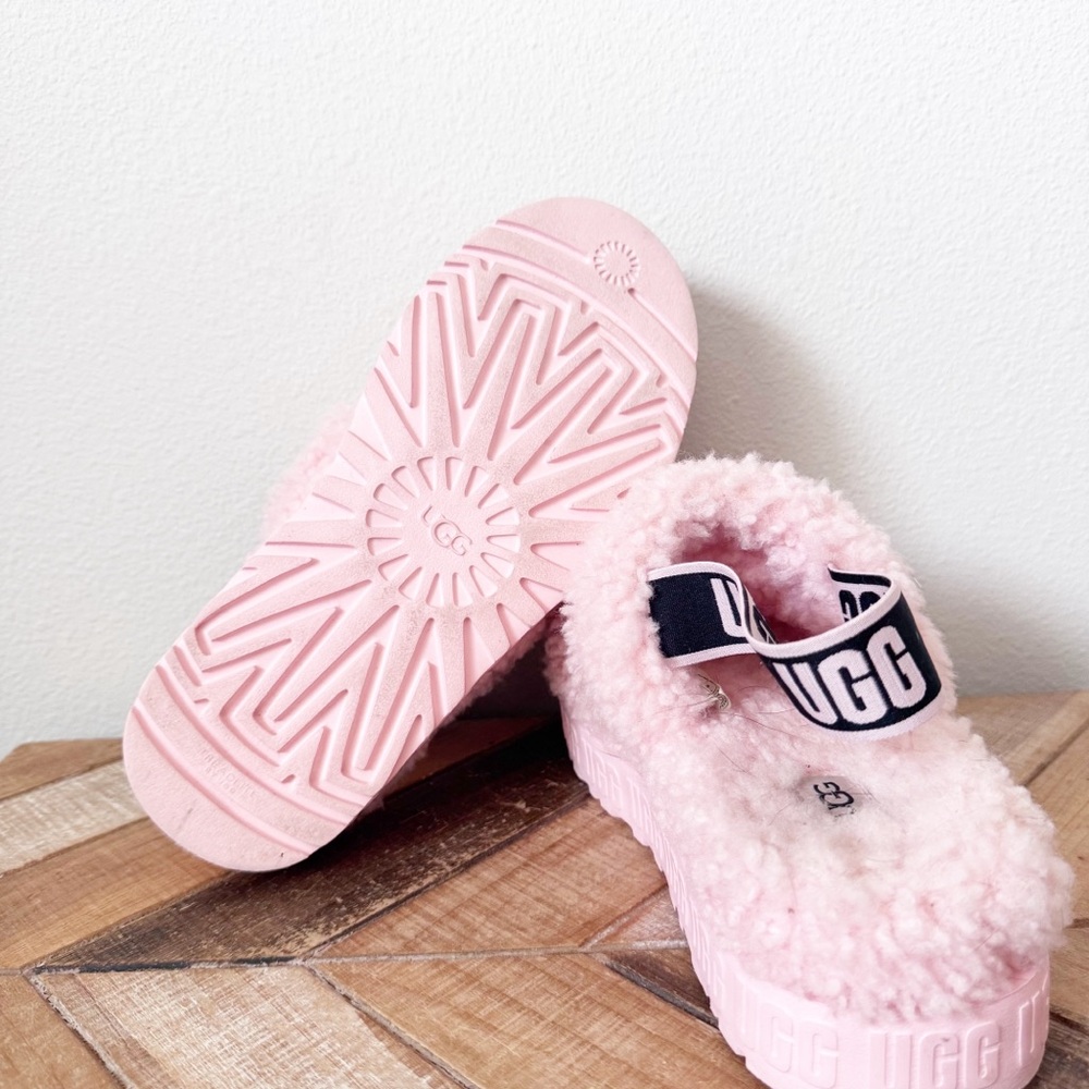 Uggs Fluff Yeah Pink Fluffita Slides - Picture 13 of 13
